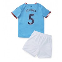 Fotbalové Dres Manchester City John Stones #5 Dětské Domácí 2022-23 Krátký Rukáv (+ trenýrky)